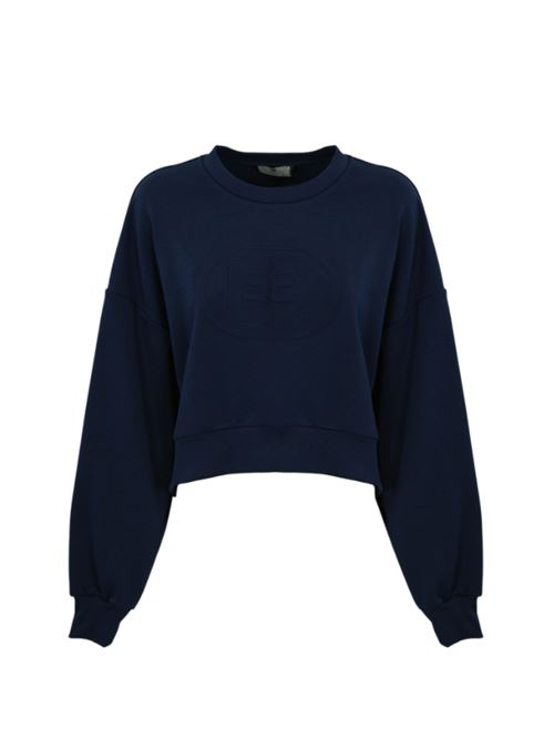 SWEATSHIRT WITH LOGO ELISABETTA FRANCHI | MD00551E2DC8 oltremare